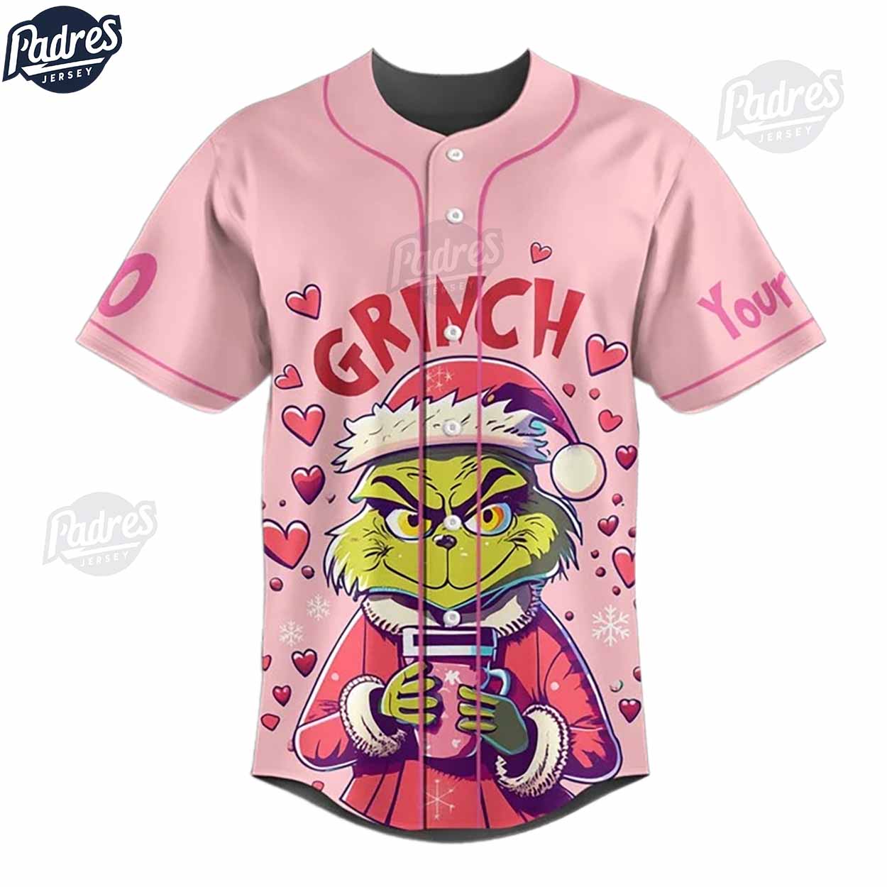 Grinch Valentine Baseball Jersey Outfit - Padres Jersey Oasis: Elevate Your Baseball Style Game