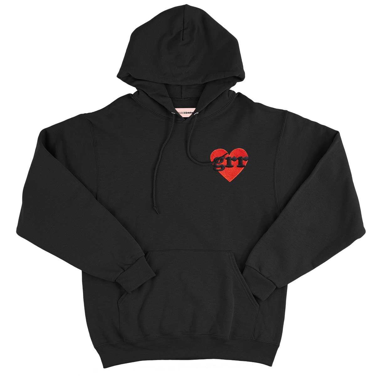 Grr Heart Embroidered Hoodie