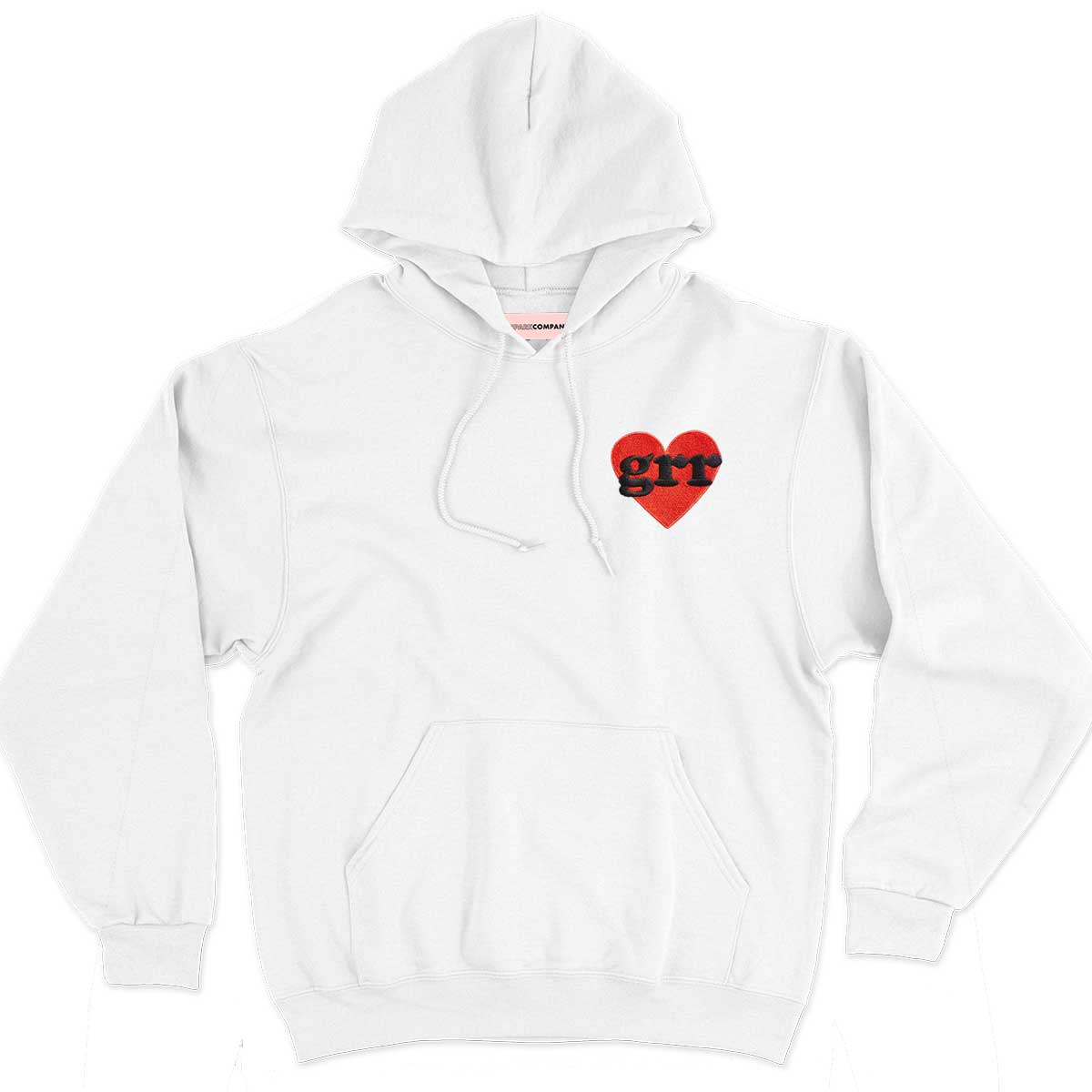 Grr Heart Embroidered Hoodie