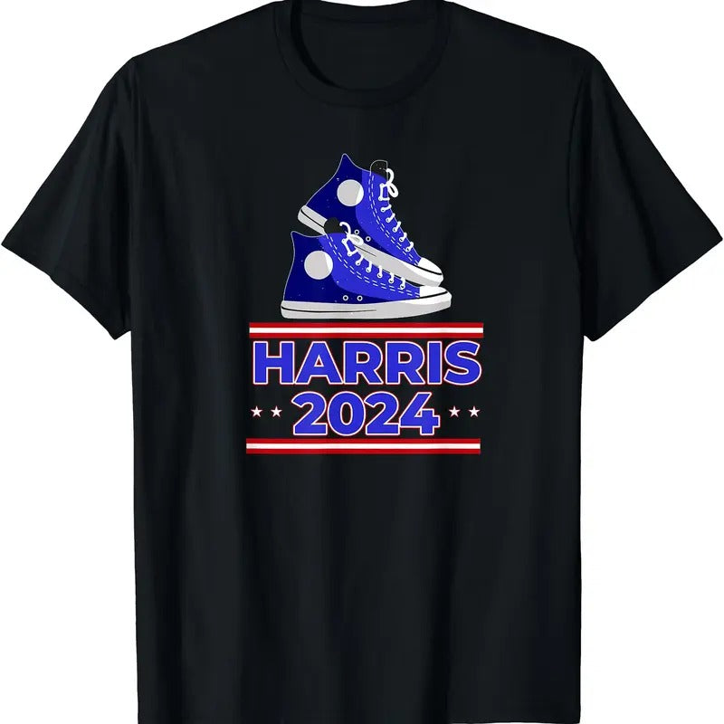 HARRIS 2024 Vote President Kamala Election Sneakers Meme T-Shirt