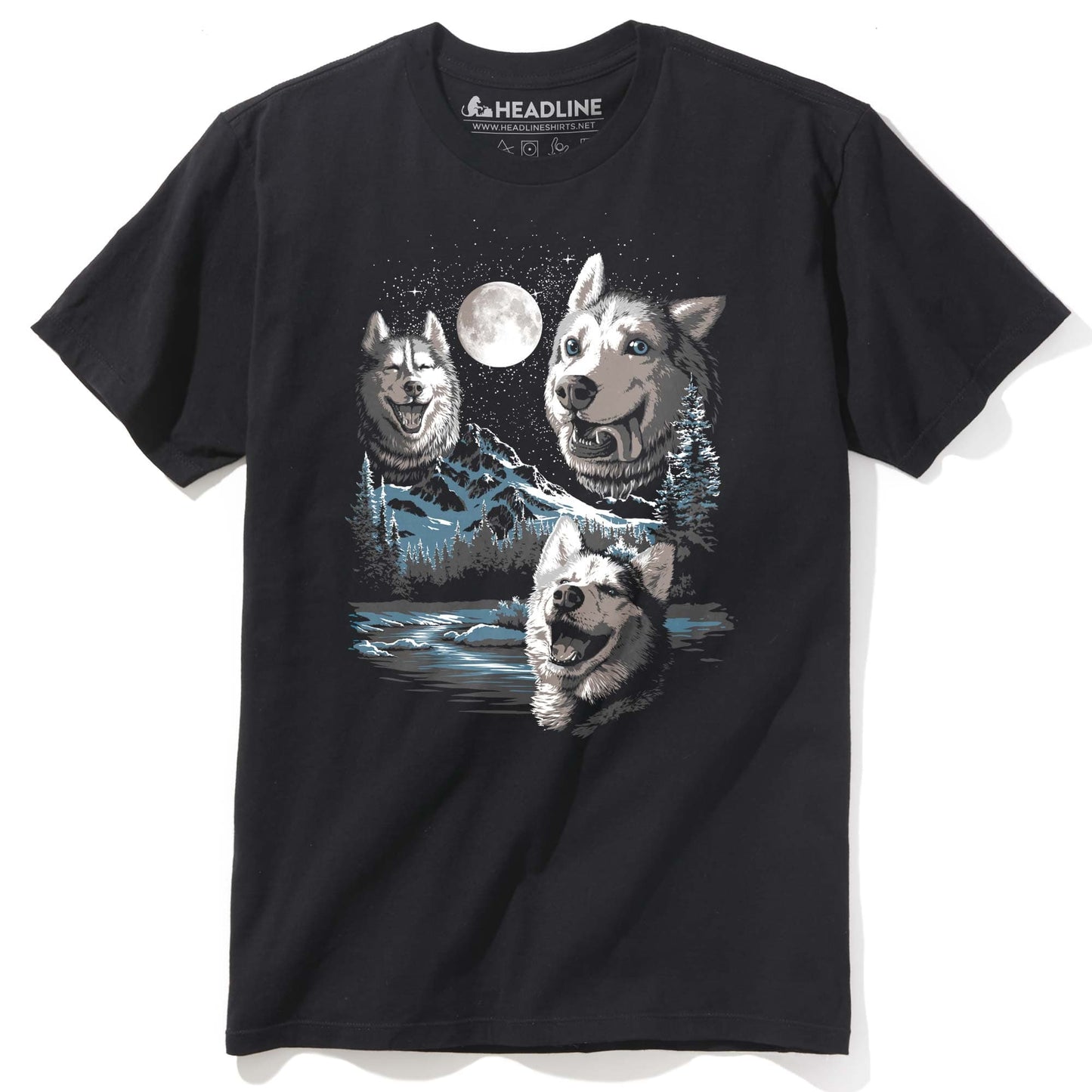 Three Derp Huskies T-Shirt