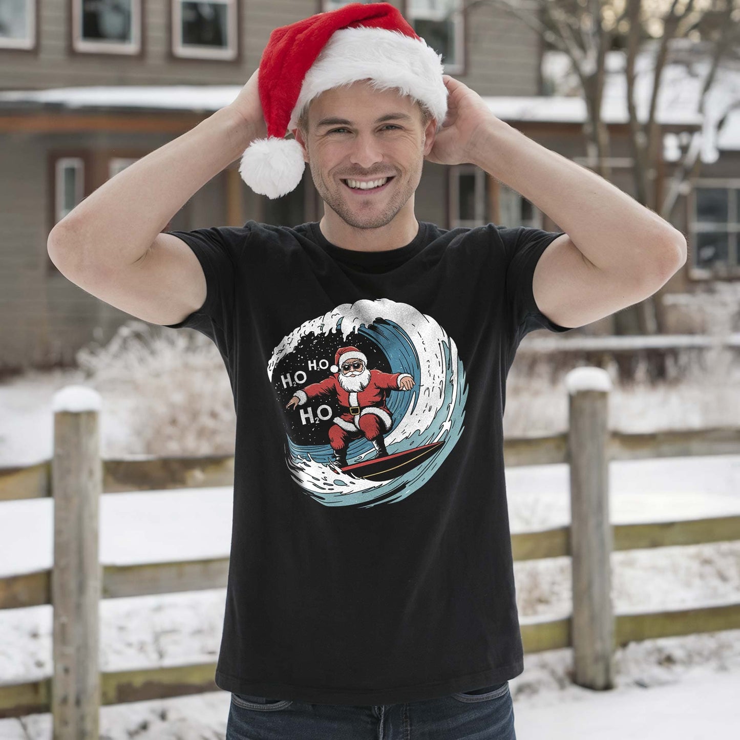 Surfing Santa T-Shirt