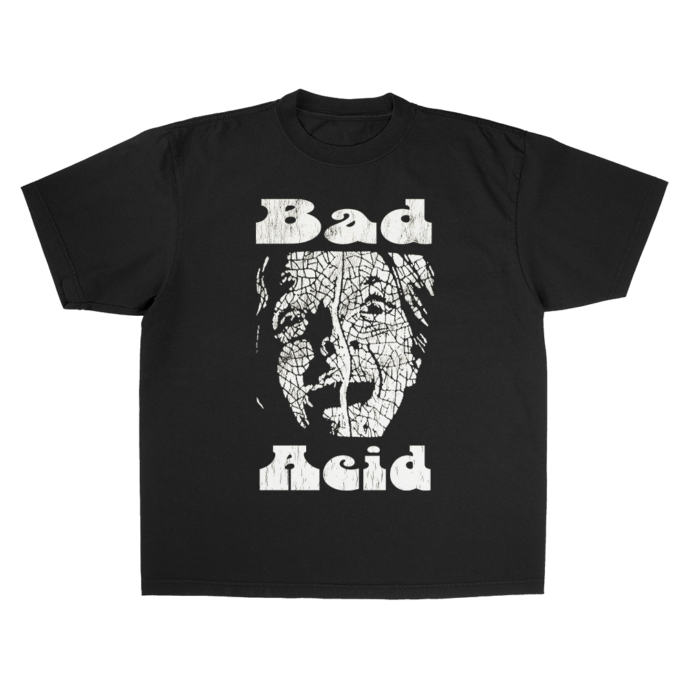 BAD ACID RECORDS BLACK HEAVY WEIGHT T-SHIRT