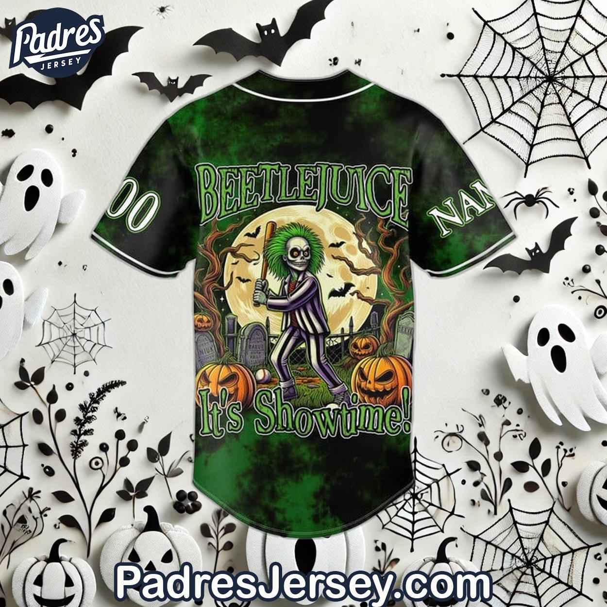 Halloween Beetlejuice Custom Baseball Jersey Style - Padres Jersey Oasis: Elevate Your Baseball Style Game