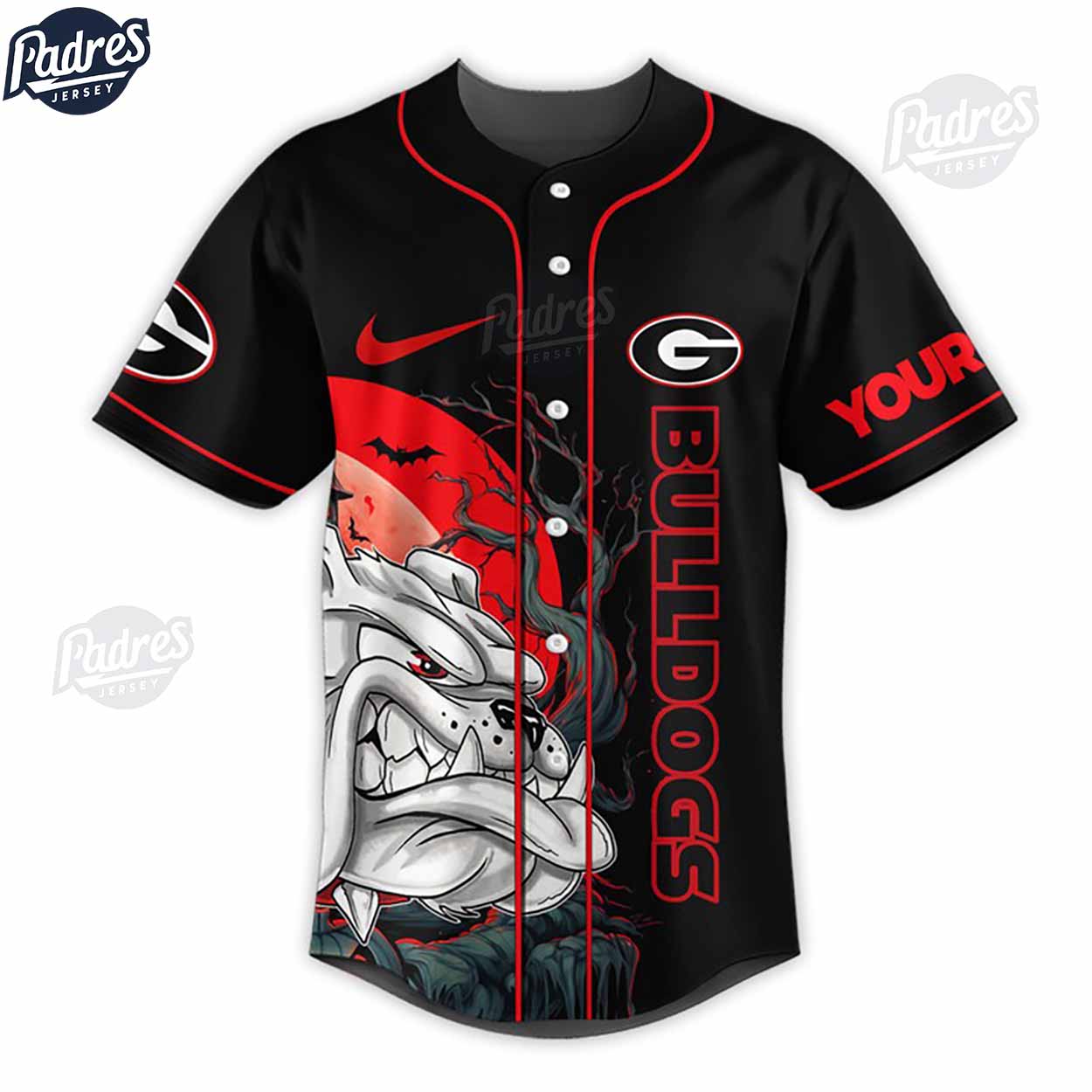Halloween Georgia Bulldogs Football Baseball Jersey - Padres Jersey Oasis: Elevate Your Baseball Style Game