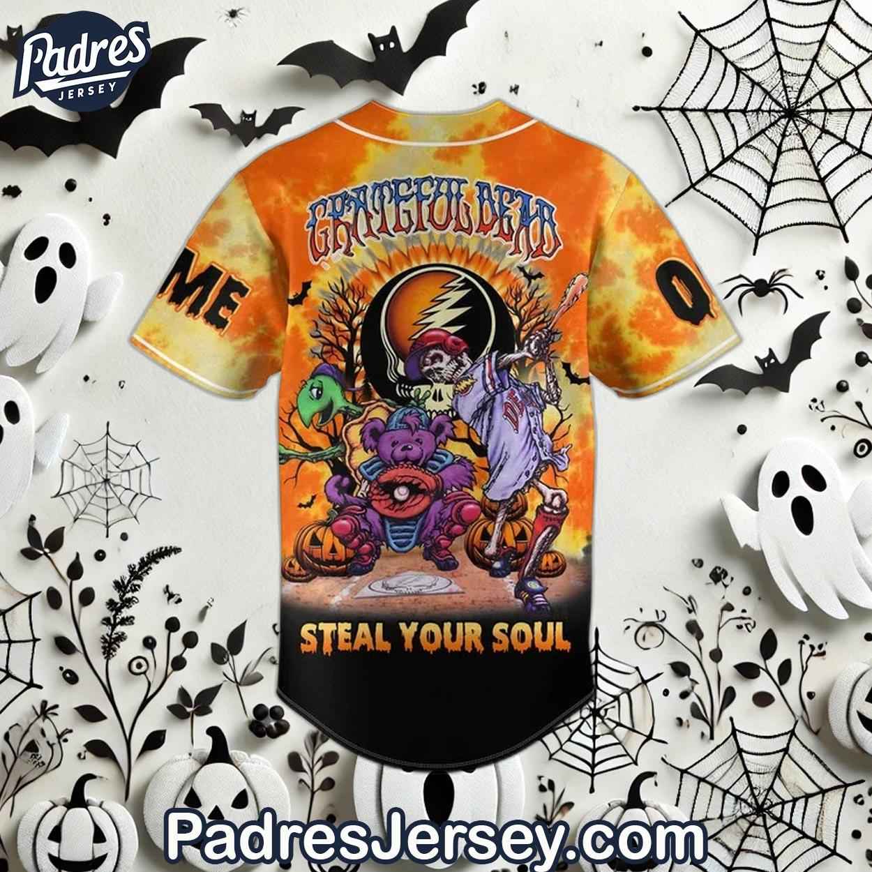 Halloween Grateful Dead Steal Your Soul Custom Baseball Jersey - Padres Jersey Oasis: Elevate Your Baseball Style Game