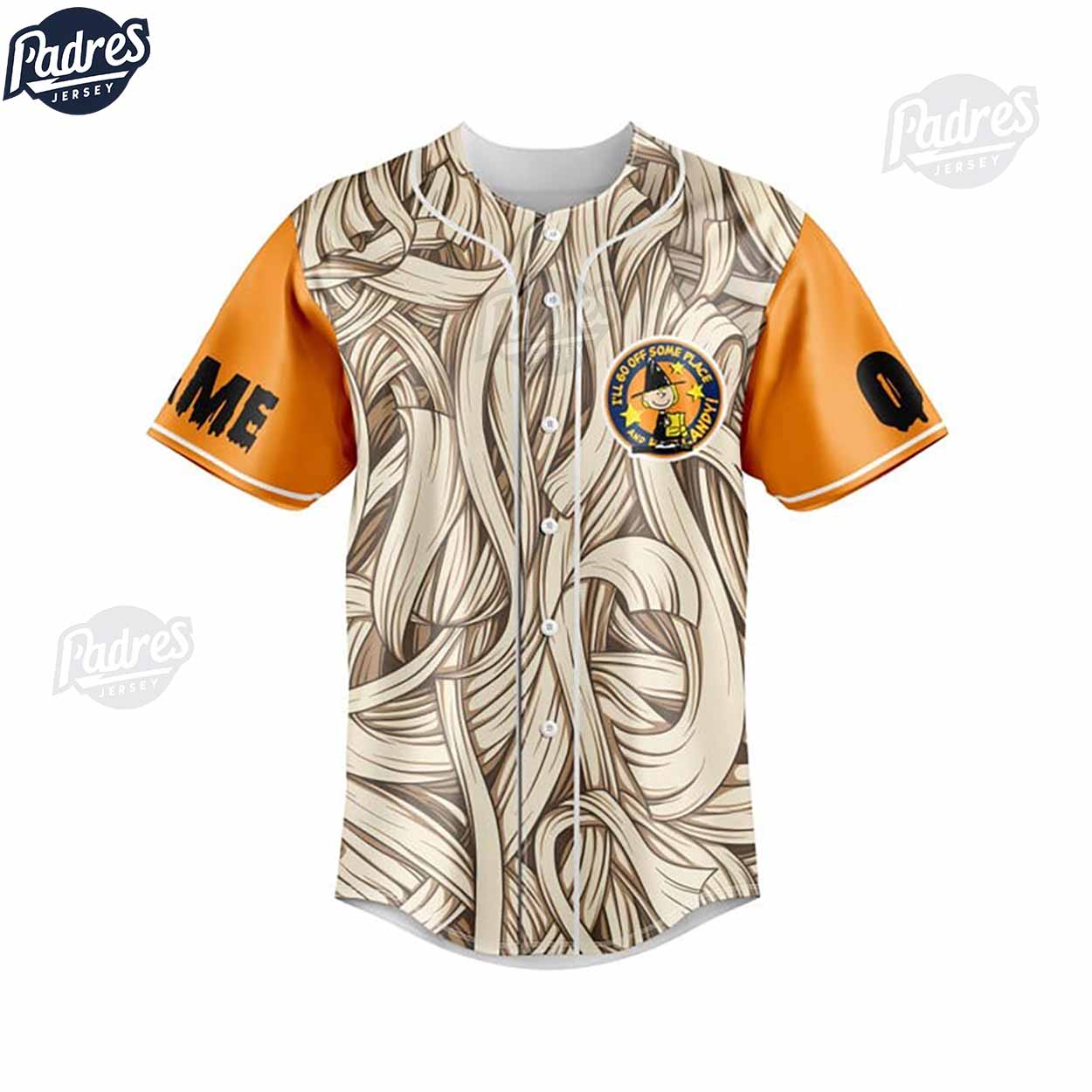 Halloween Snoopy Boo Custom Baseball Jersey Style - Padres Jersey Oasis: Elevate Your Baseball Style Game