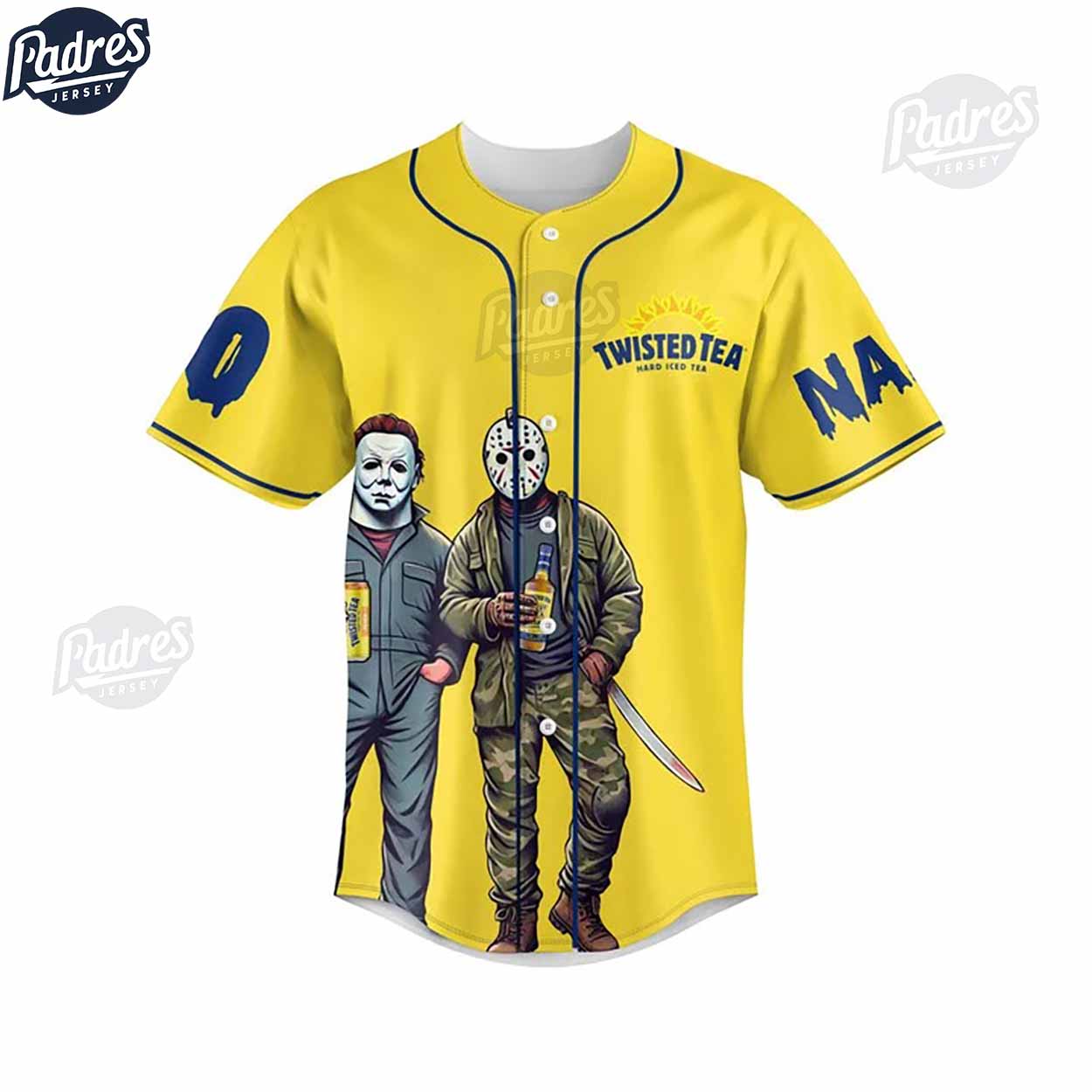 Halloween Twisted Tea Custom Baseball Jersey - Padres Jersey Oasis: Elevate Your Baseball Style Game