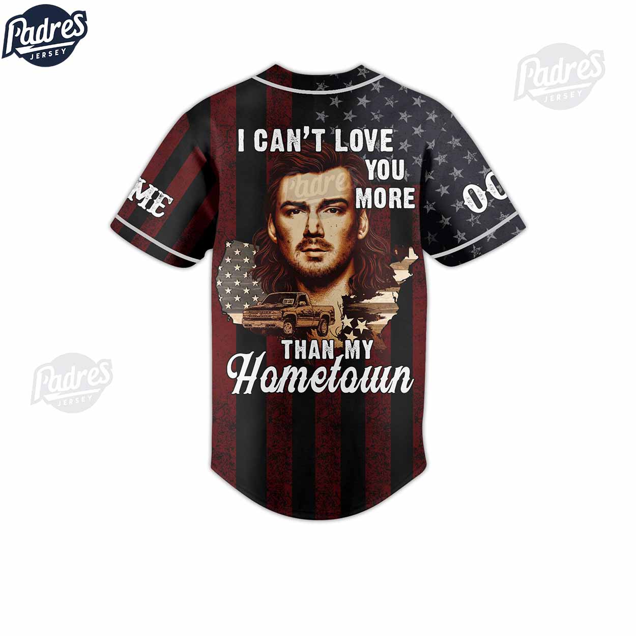 Happy 4th Of July Morgan Wallen USA Custom Baseball Jersey - Padres Jersey Oasis: Elevate Your Baseball Style Game