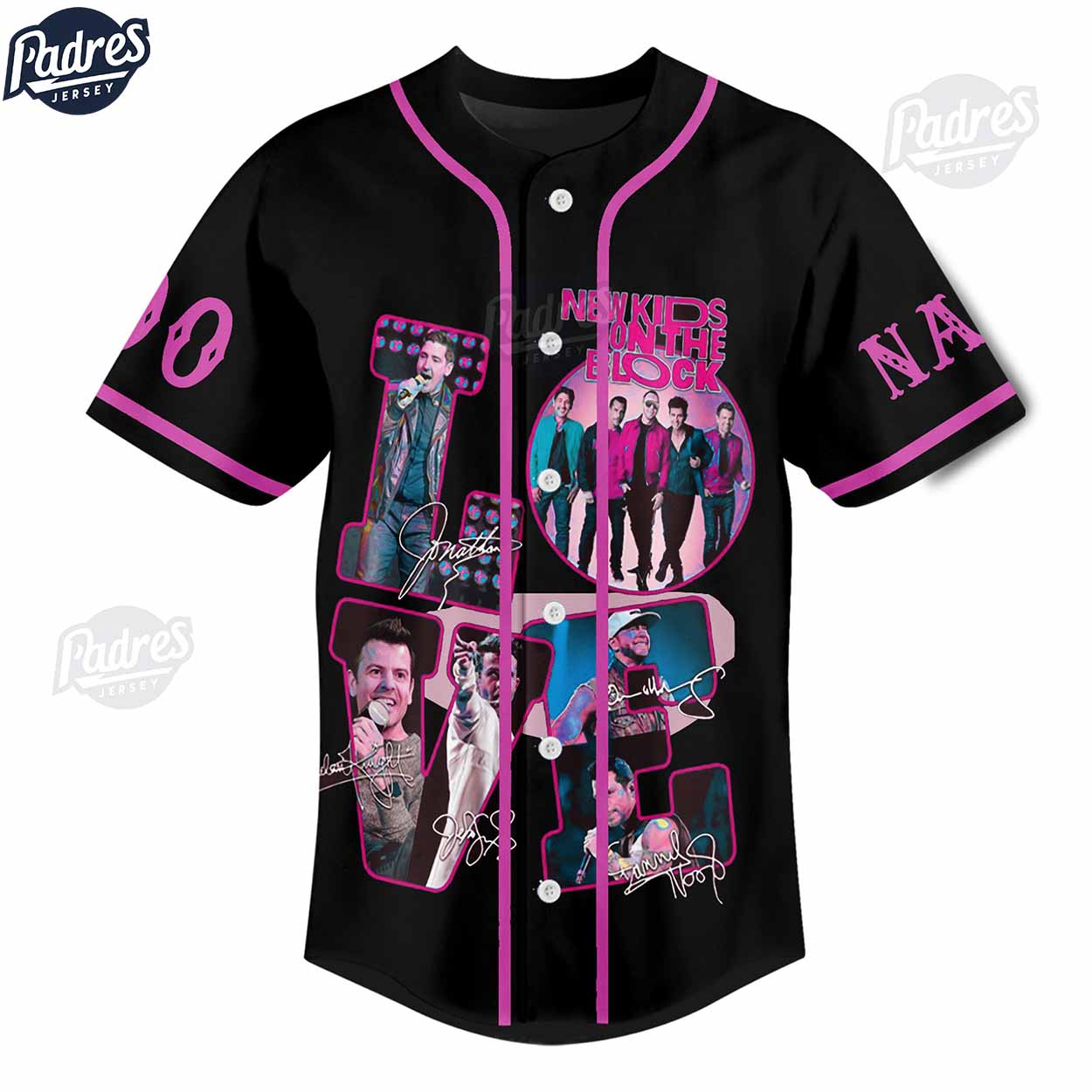 Having A Magic Summer With New Kids On The Block Custom Baseball Jersey - Padres Jersey Oasis: Elevate Your Baseball Style Game