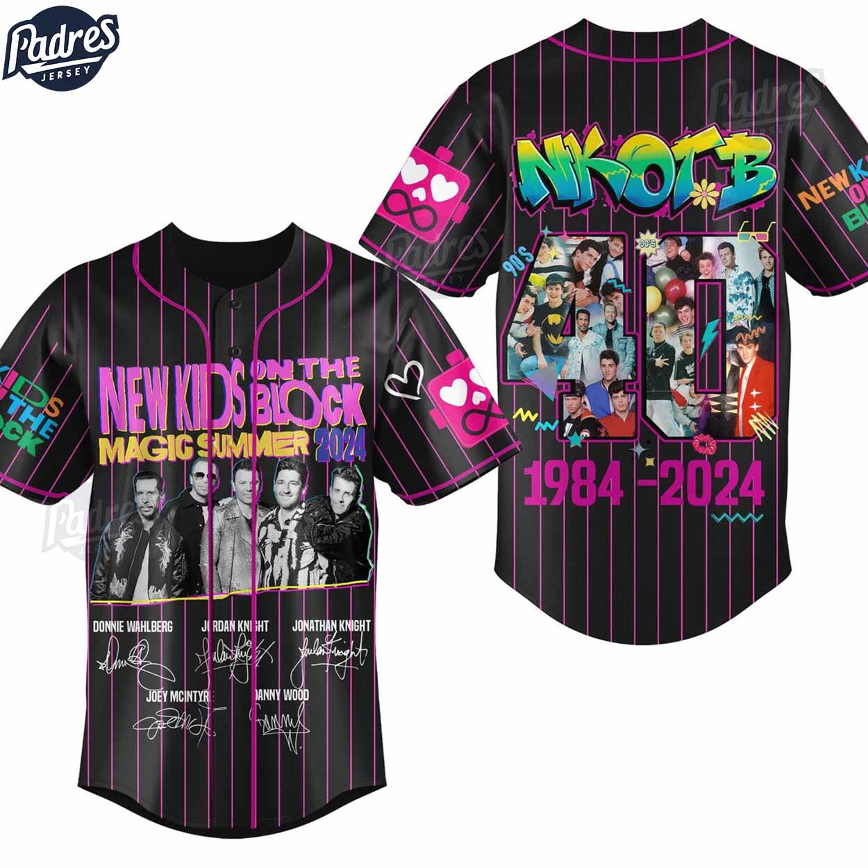 Having A Magic Summer With New Kids On The Block Custom Baseball Jersey Style - Padres Jersey Oasis: Elevate Your Baseball Style Game