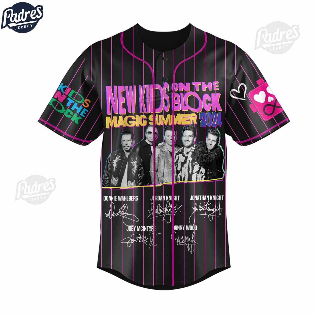 Having A Magic Summer With New Kids On The Block Custom Baseball Jersey Style - Padres Jersey Oasis: Elevate Your Baseball Style Game
