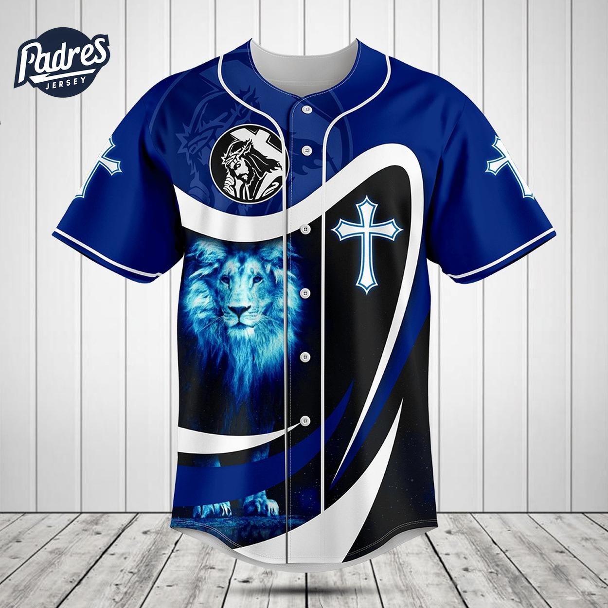 He Has Risen Blue Lion 3D Baseball Jersey Style - Padres Jersey Oasis: Elevate Your Baseball Style Game