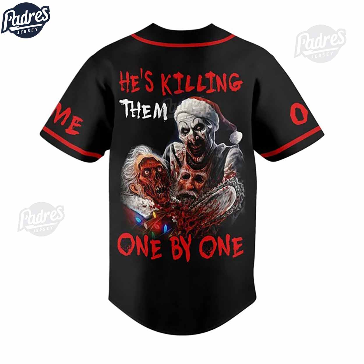 He Is Killing Them One By One By One Art The Clown Baseball Jersey - Padres Jersey Oasis: Elevate Your Baseball Style Game