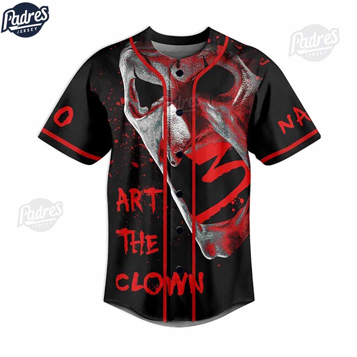 He Is Killing Them One By One By One Art The Clown Baseball Jersey - Padres Jersey Oasis: Elevate Your Baseball Style Game