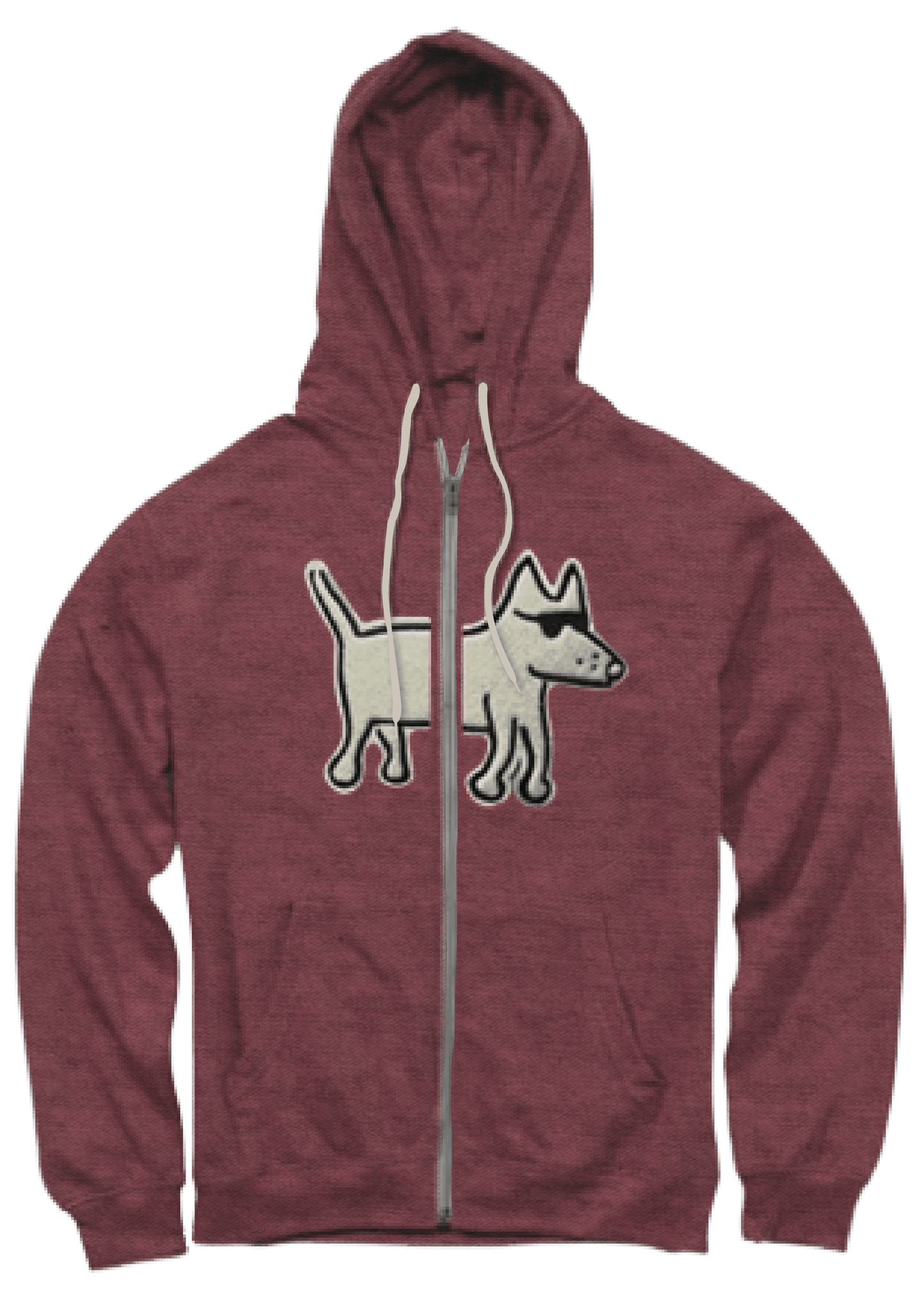 Teddy Full Zip Hoodie - Split Applique