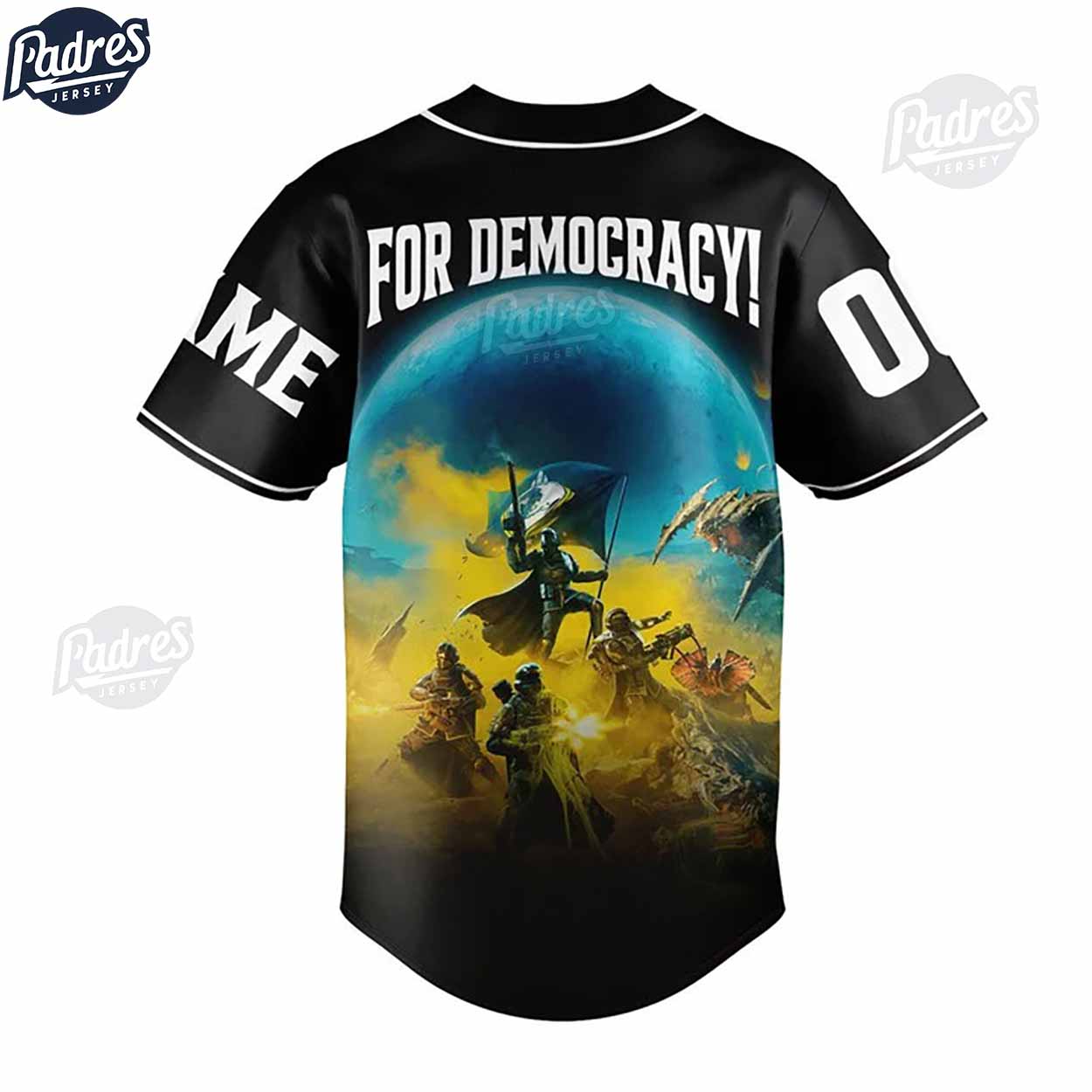 Helldivers For Democracy Custom Baseball Jersey - Padres Jersey Oasis: Elevate Your Baseball Style Game