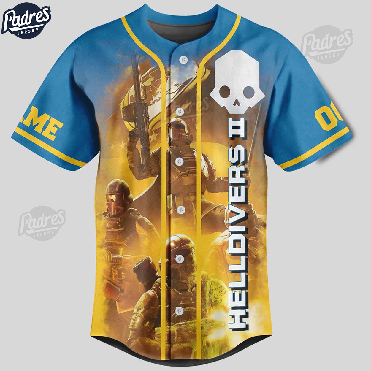 Helldivers Game Custom Baseball Jersey Style - Padres Jersey Oasis: Elevate Your Baseball Style Game