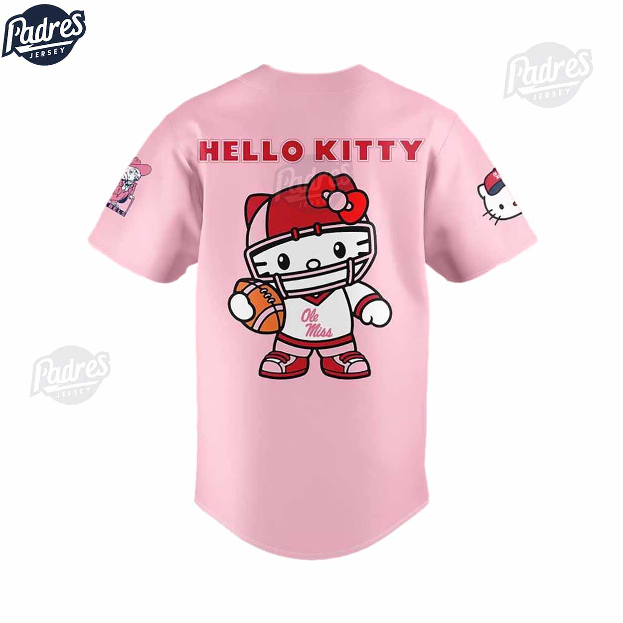 Hello Kiity Ole Miss Rebels Football Baseball Jersey Outfit - Padres Jersey Oasis: Elevate Your Baseball Style Game