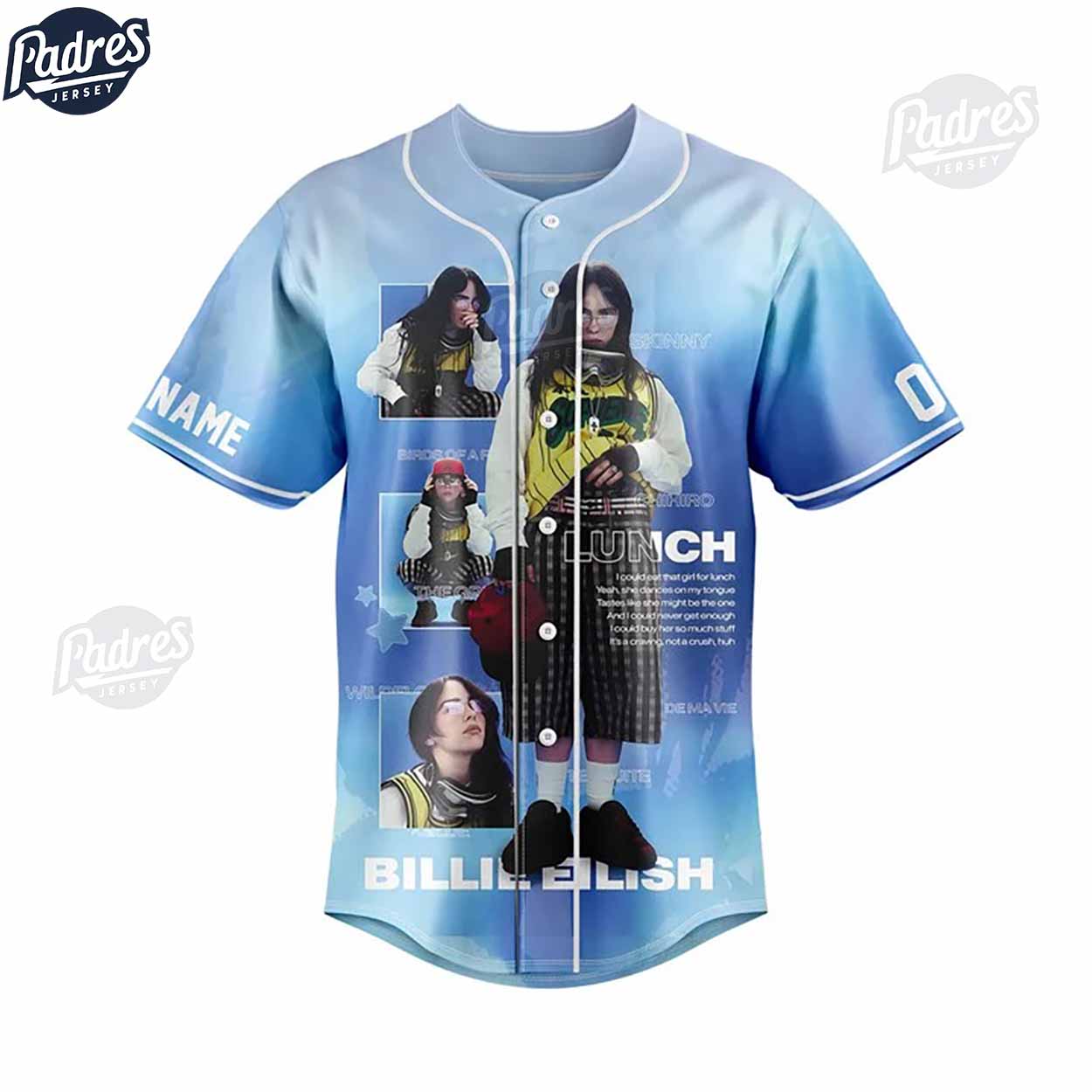 HiT Me Hard And Soft Billie Eilish Custom Baseball Jersey For Sale - Padres Jersey Oasis: Elevate Your Baseball Style Game