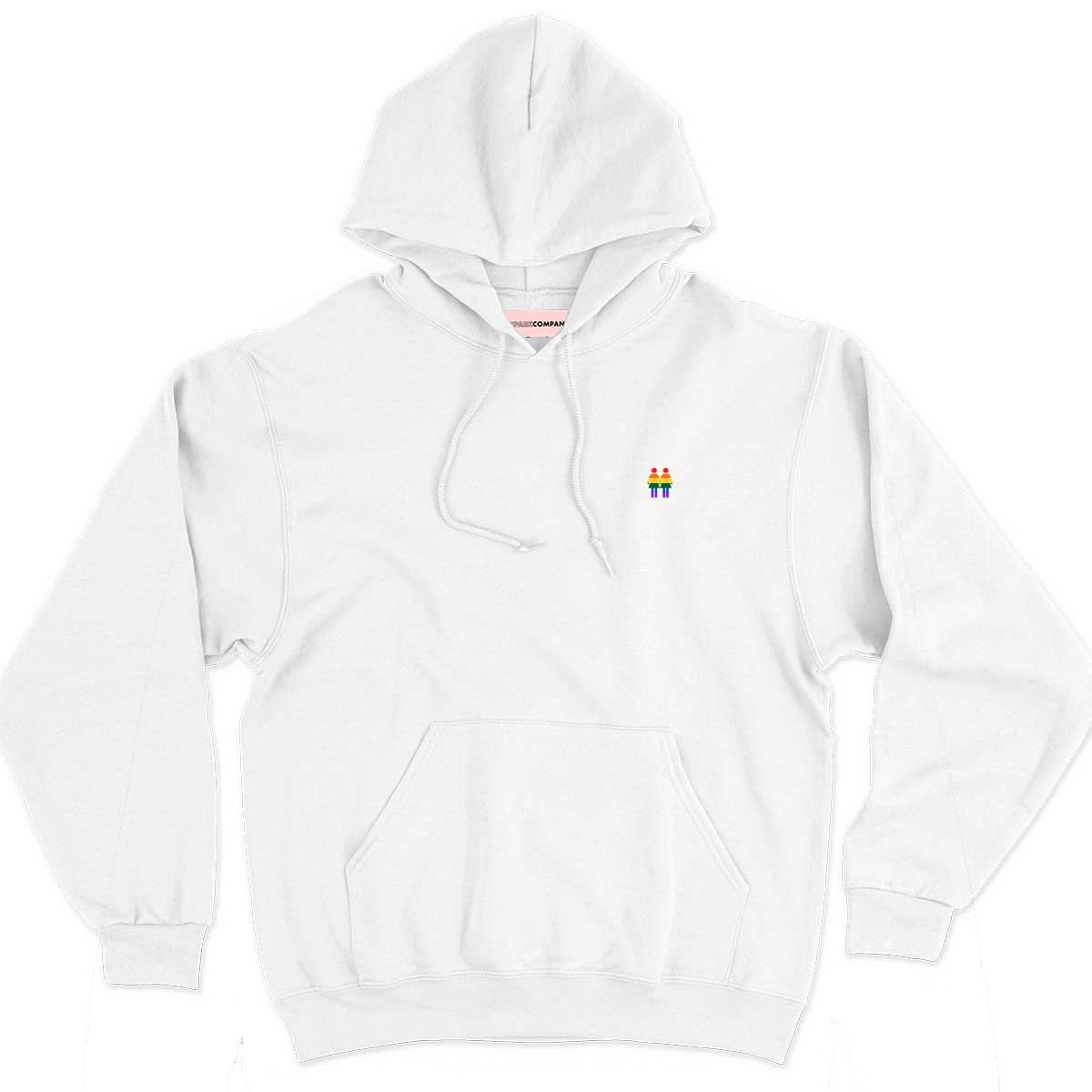 Holding Hands Embroidered Hoodie