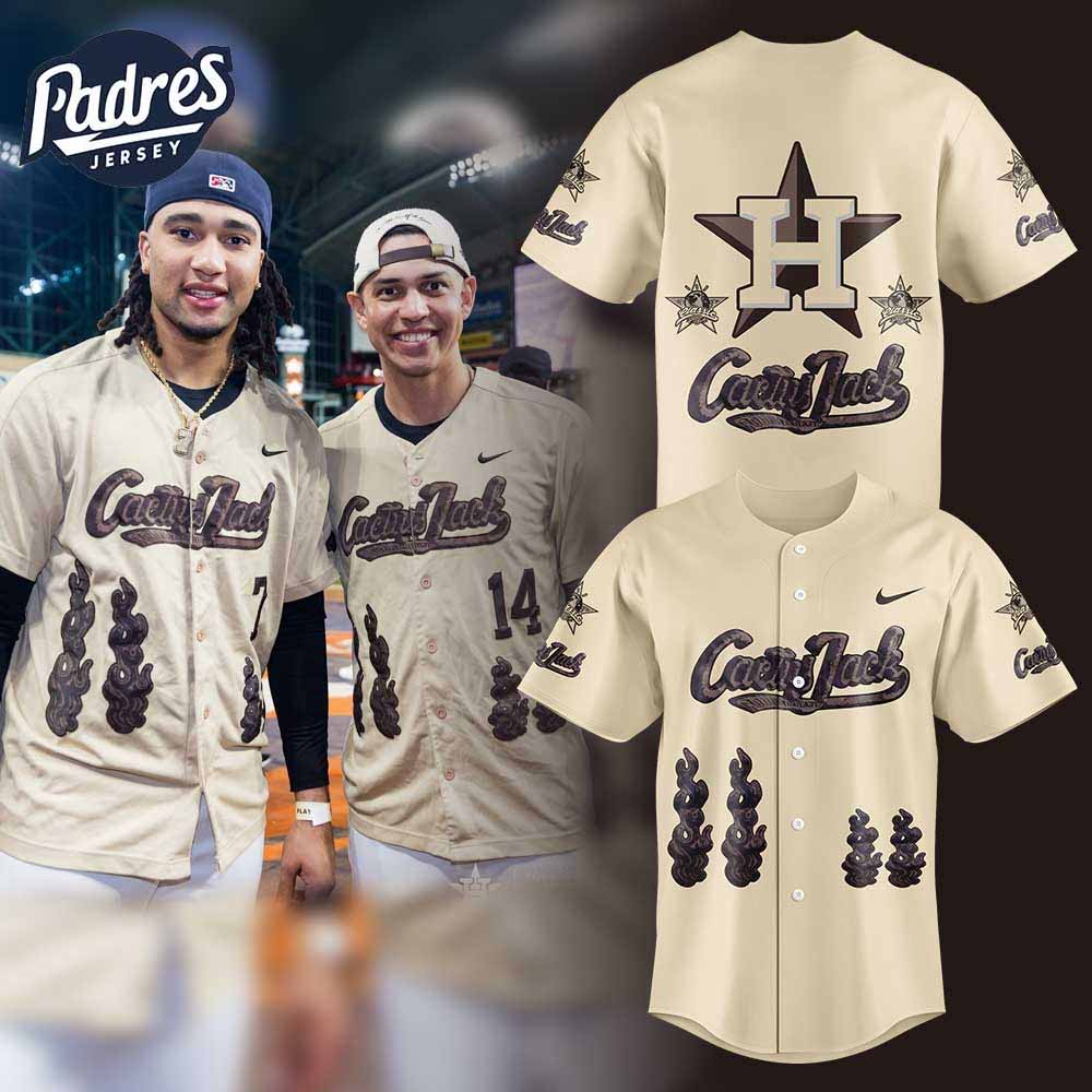 Houston Astros Cactus Jack Foundation Baseball Jersey - Padres Jersey Oasis: Elevate Your Baseball Style Game