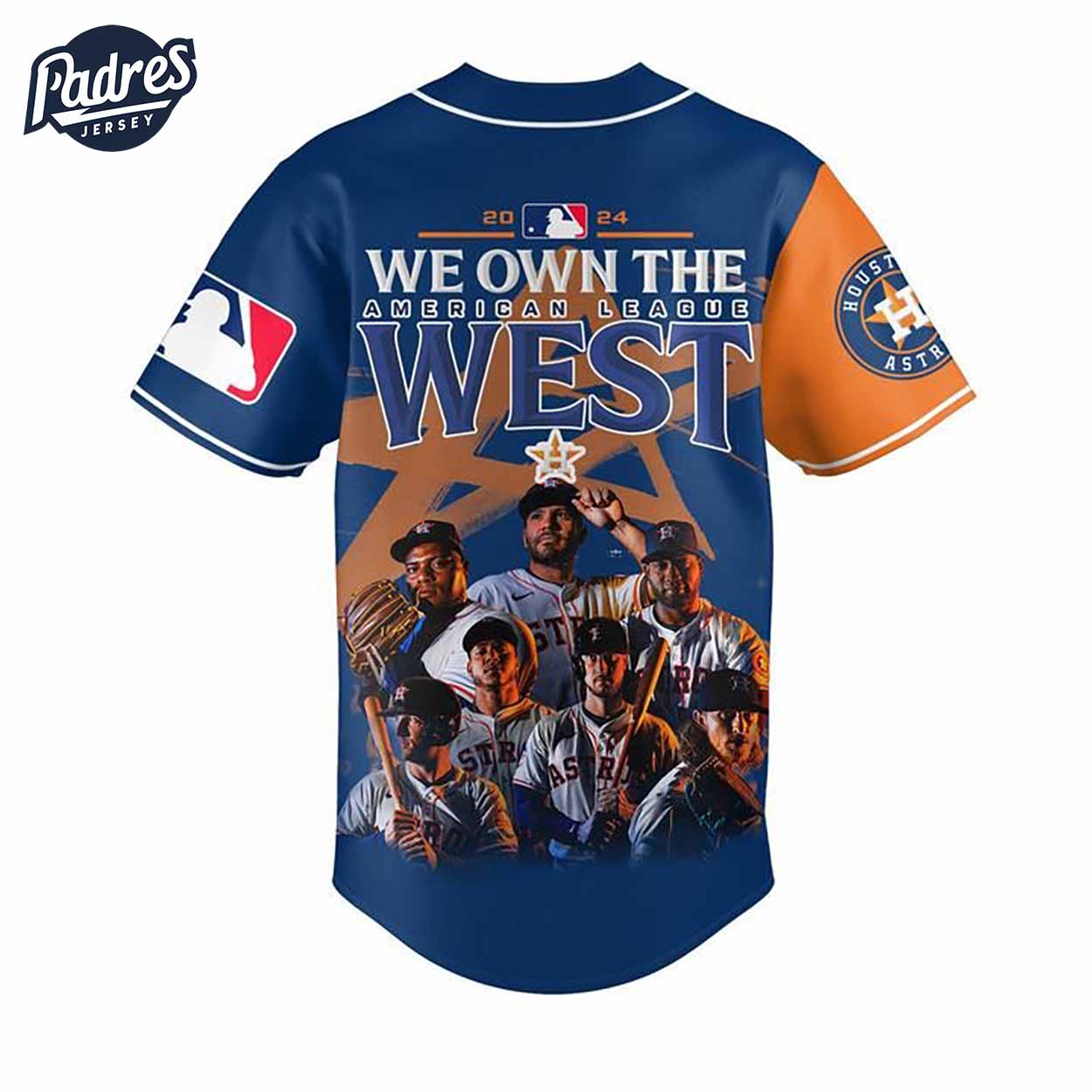 Houston Astros We Own The West MLB Baseball Jersey - Padres Jersey Oasis: Elevate Your Baseball Style Game