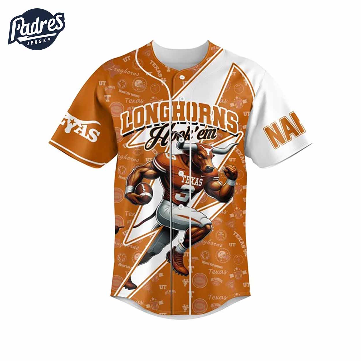 I Am Die Hard Fan Your Approval Is Not Required Texas Longhorns Football Baseball Jersey Gifs Fans - Padres Jersey Oasis: Elevate Your Baseball Style Game