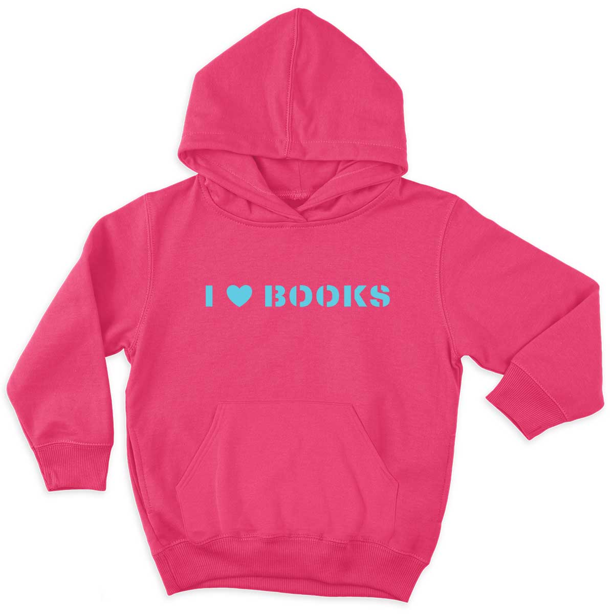 I Heart Books Kids Hoodie