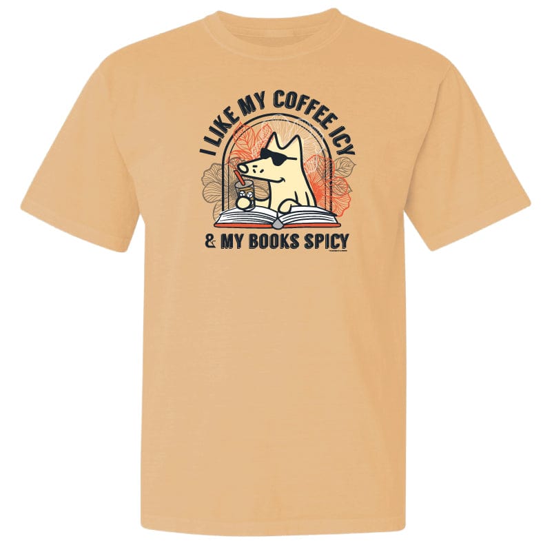 I Like My Coffee Icy And My Books Spicy  - Classic Tee