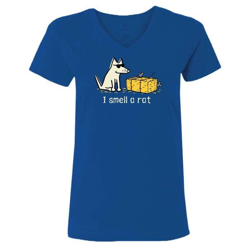I Smell A Rat - Ladies T-Shirt V-Neck