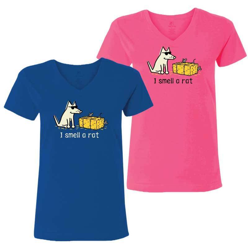 I Smell A Rat - Ladies T-Shirt V-Neck