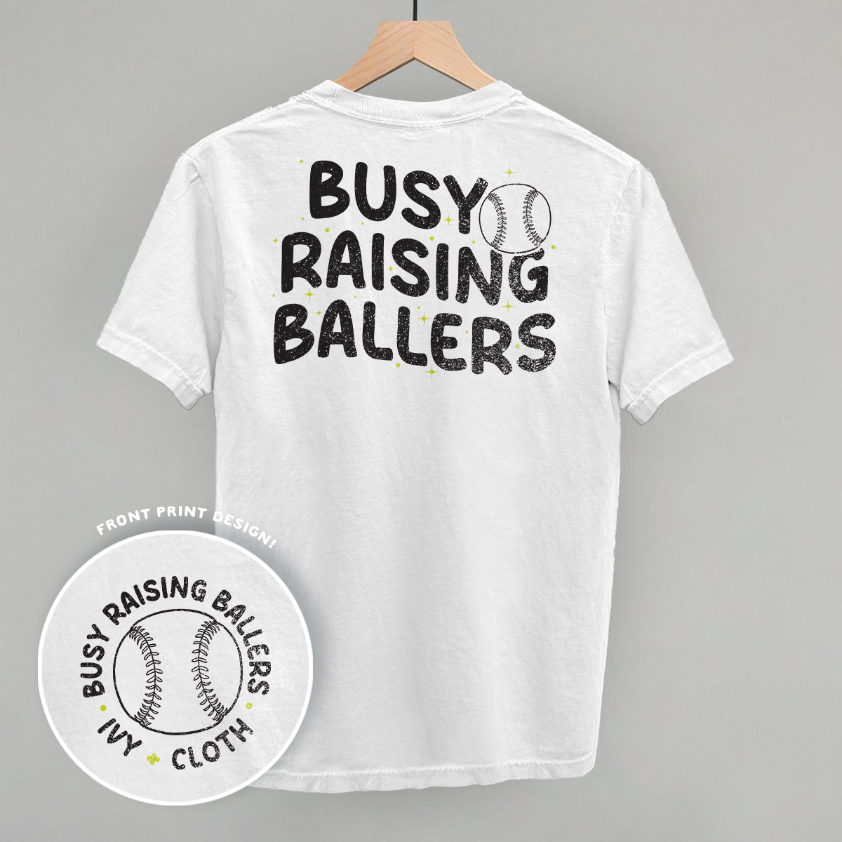Busy Raising Ballers Softball (Back Print)
