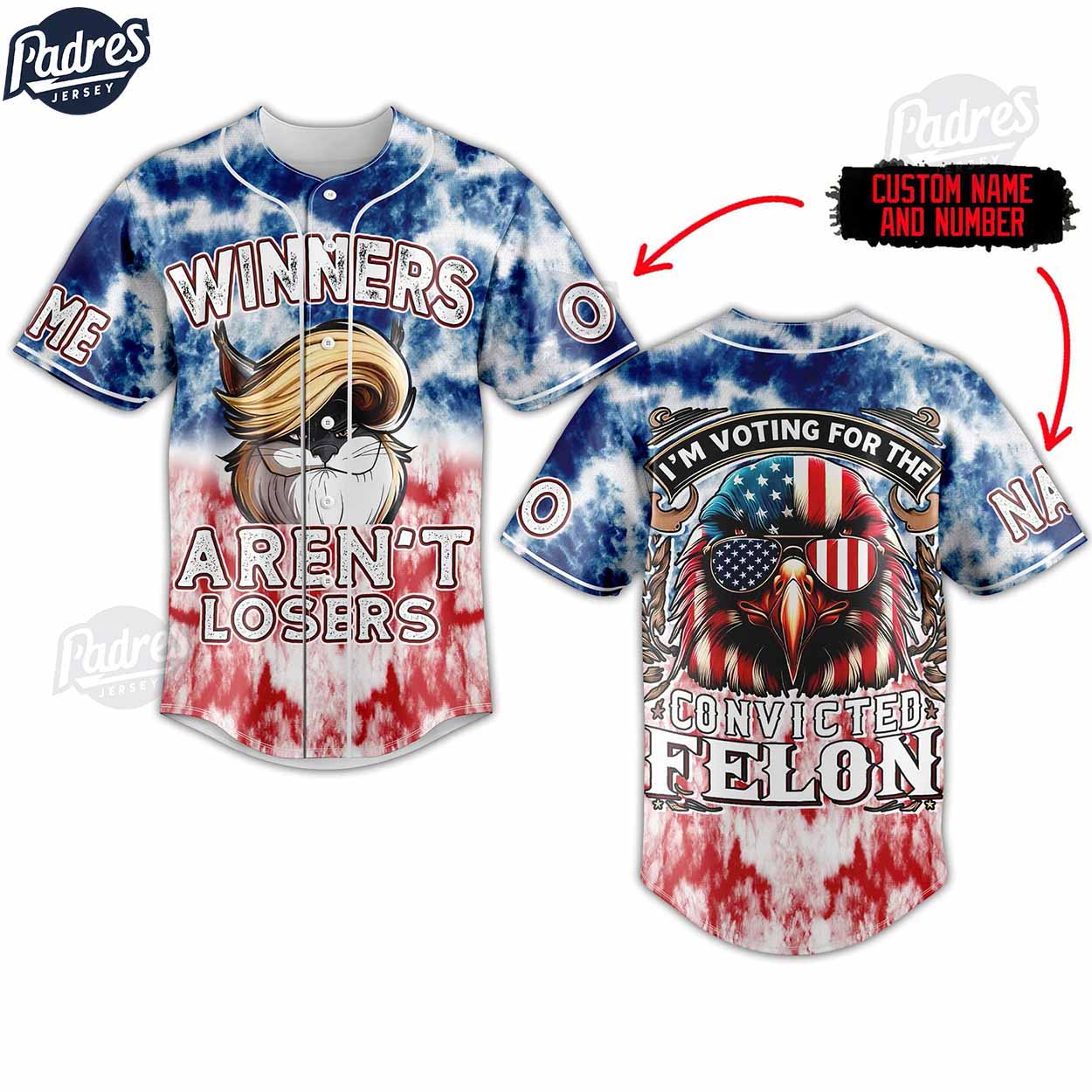 I'm Voting For Trump Custom Baseball Jersey - Padres Jersey Oasis: Elevate Your Baseball Style Game