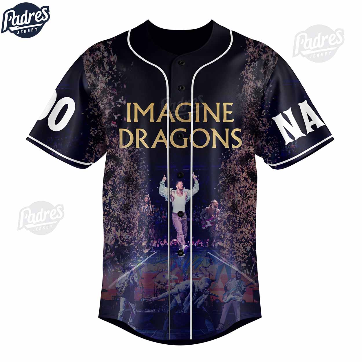 Imagine Dragons Skeleton Custom Baseball Jersey - Padres Jersey Oasis: Elevate Your Baseball Style Game