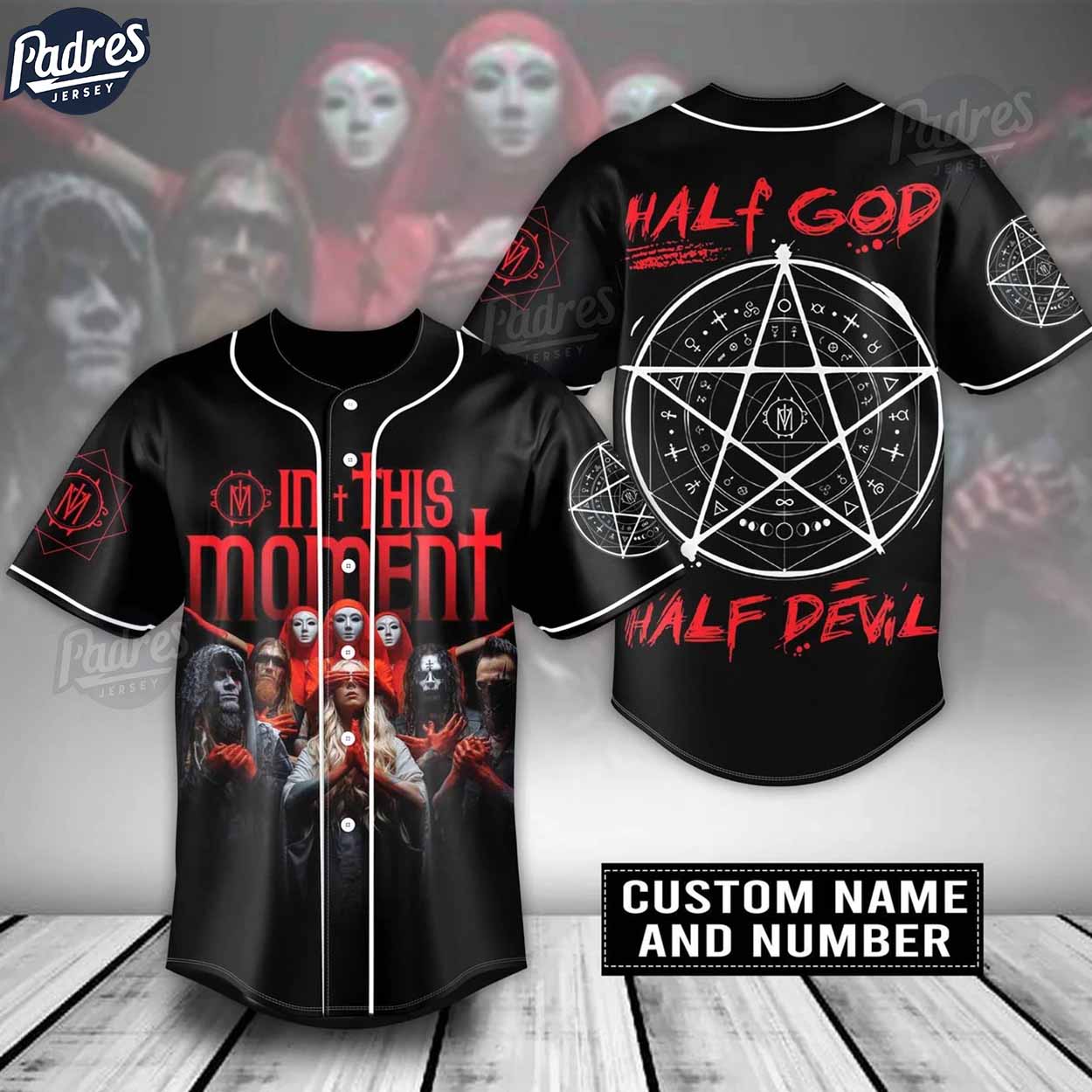 In This Moment Band Custom Baseball Jersey Shirt For Fans - Padres Jersey Oasis: Elevate Your Baseball Style Game
