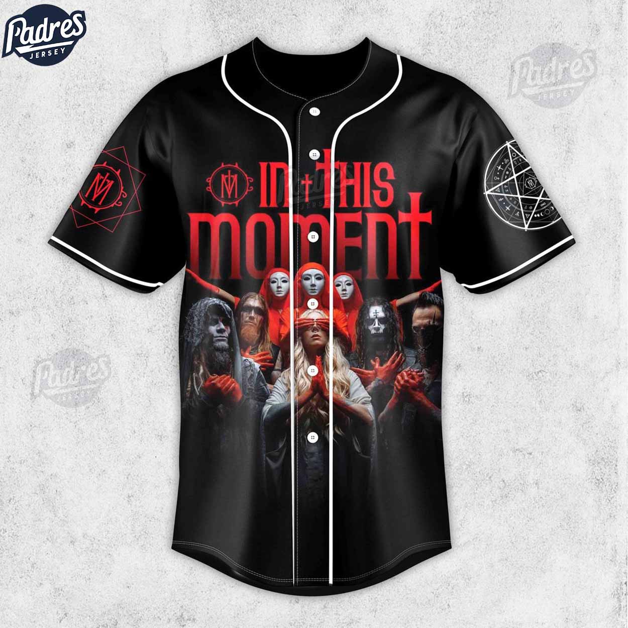 In This Moment Band Custom Baseball Jersey Shirt For Fans - Padres Jersey Oasis: Elevate Your Baseball Style Game
