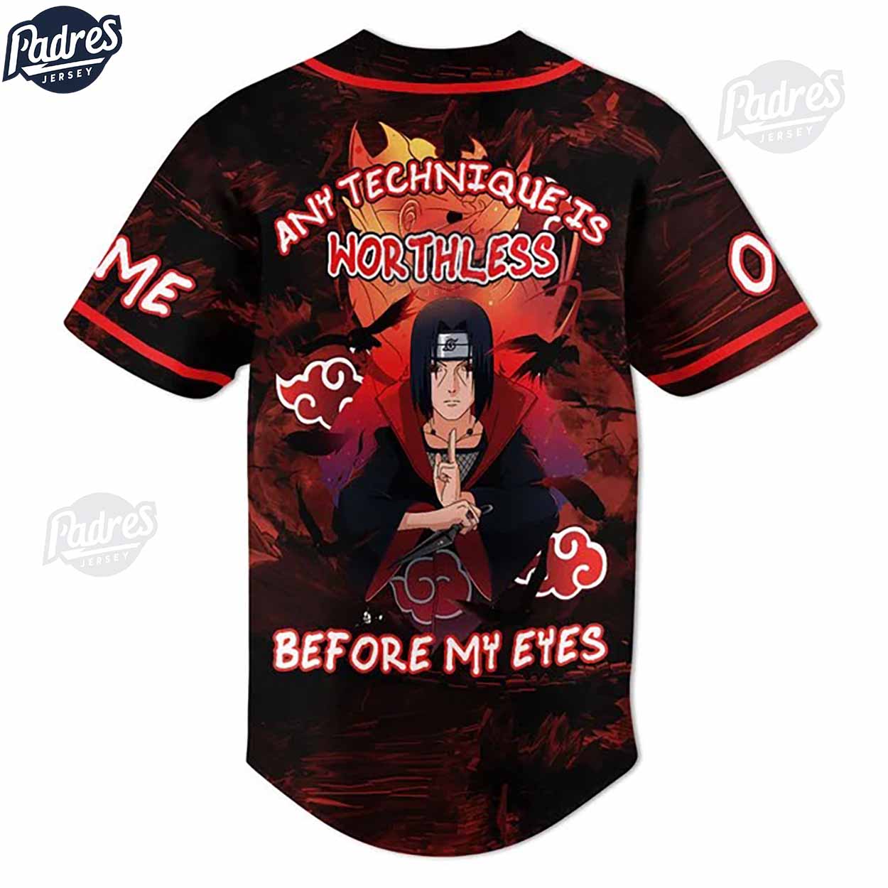 Itachi Uchiha Custom Baseball Jersey Online - Padres Jersey Oasis: Elevate Your Baseball Style Game