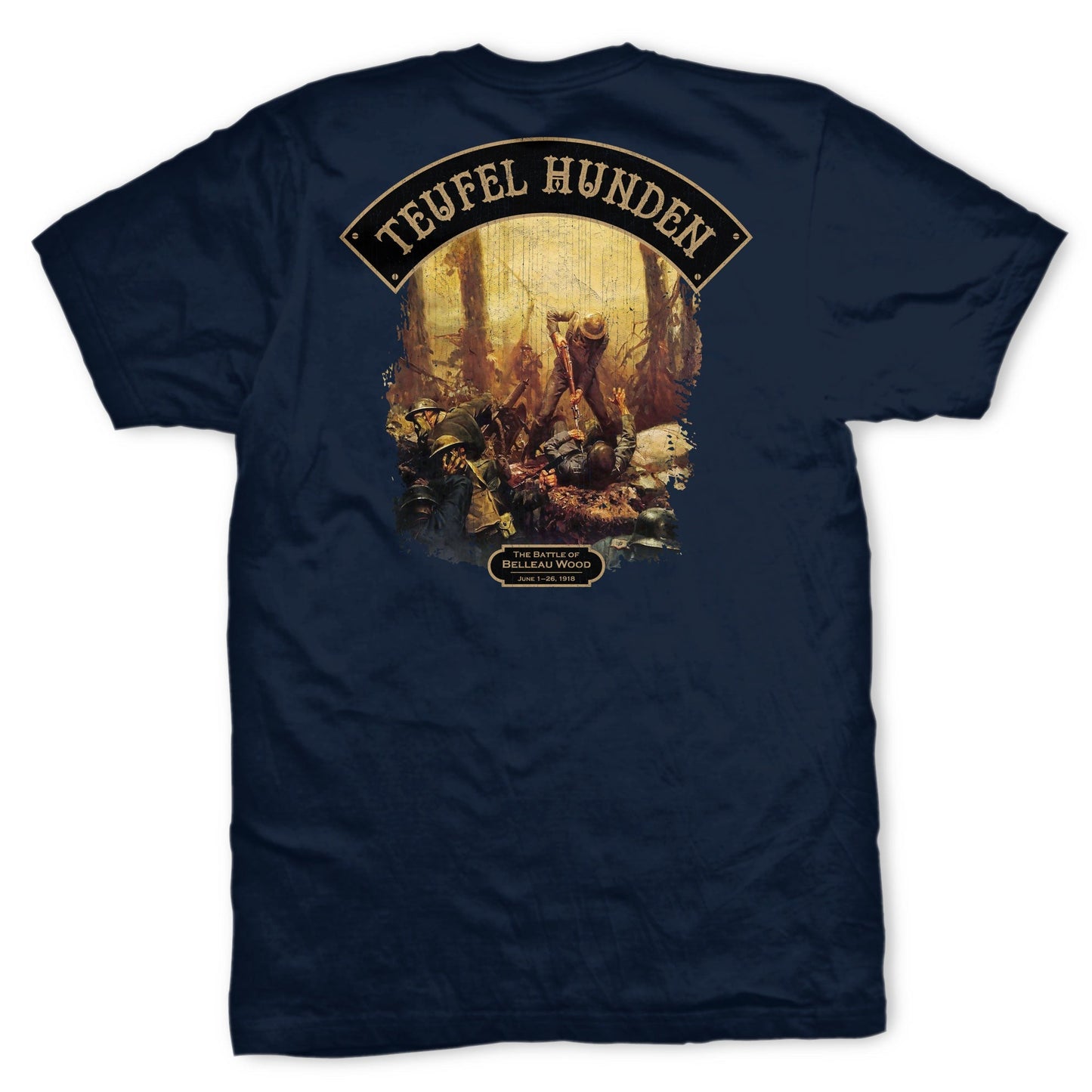 Teufel Hunden June 1918 Mural T-Shirt