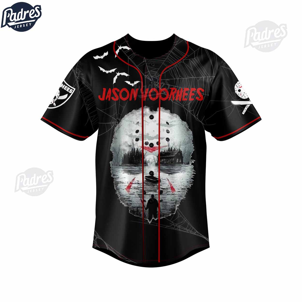 Jason Voorhees Friday The 13Th Halloween Baseball Jersey - Padres Jersey Oasis: Elevate Your Baseball Style Game