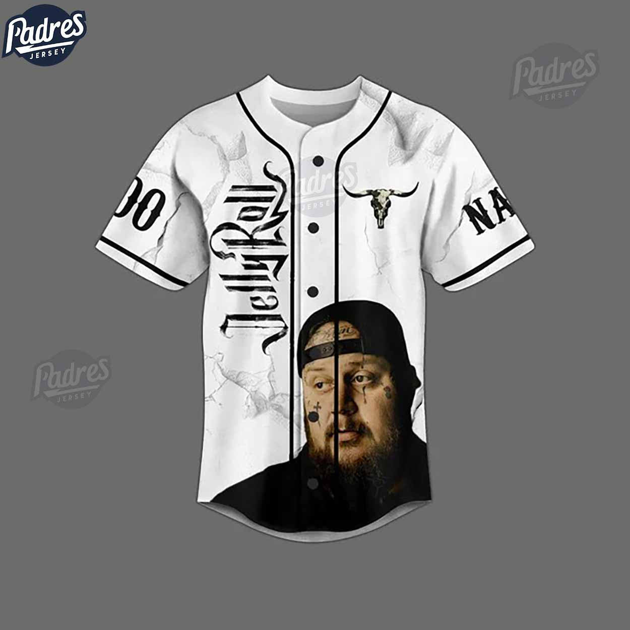 Jelly Roll Custom White Baseball Jersey Fans - Padres Jersey Oasis: Elevate Your Baseball Style Game