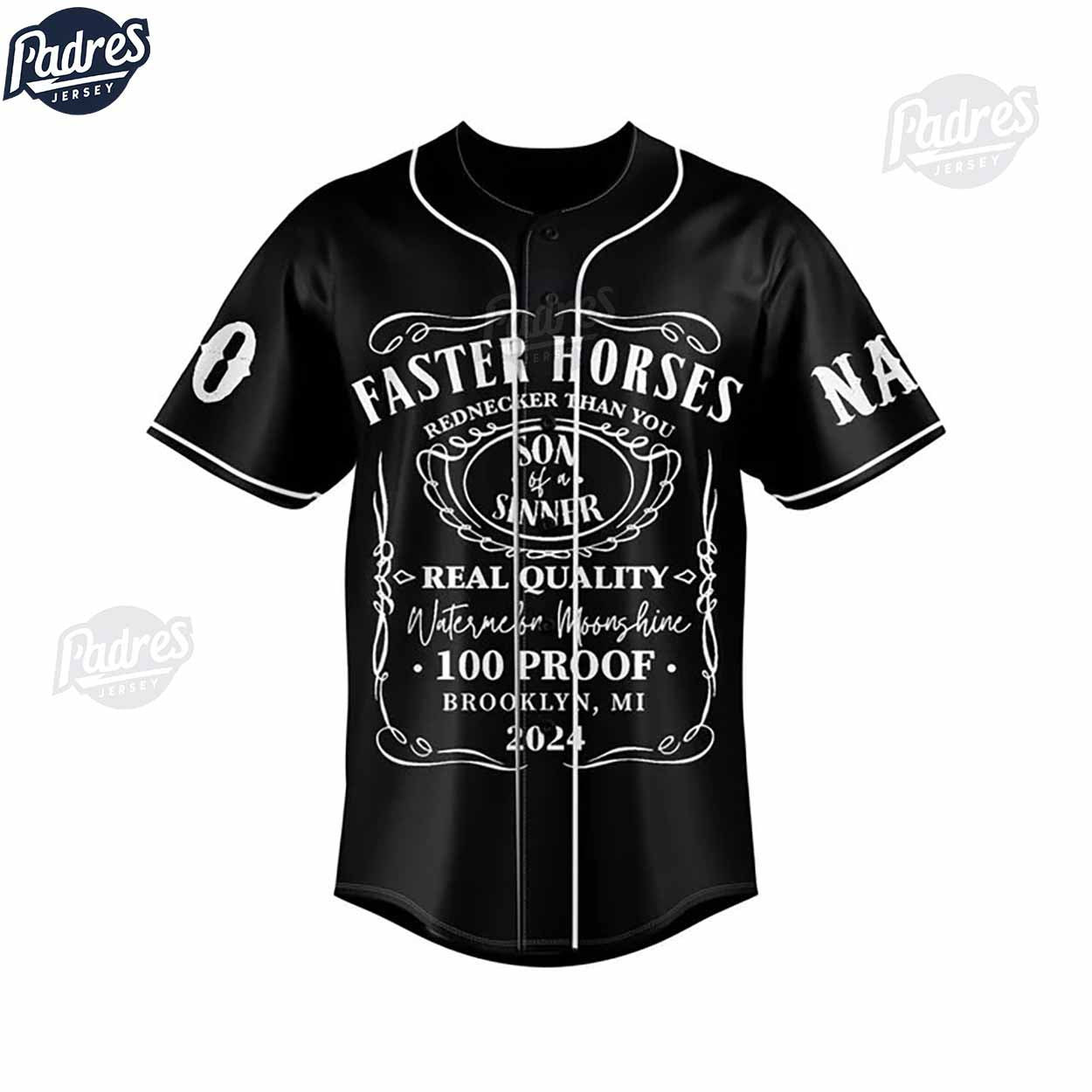 Jelly Roll Faster Horses Custom Baseball Jersey Style - Padres Jersey Oasis: Elevate Your Baseball Style Game