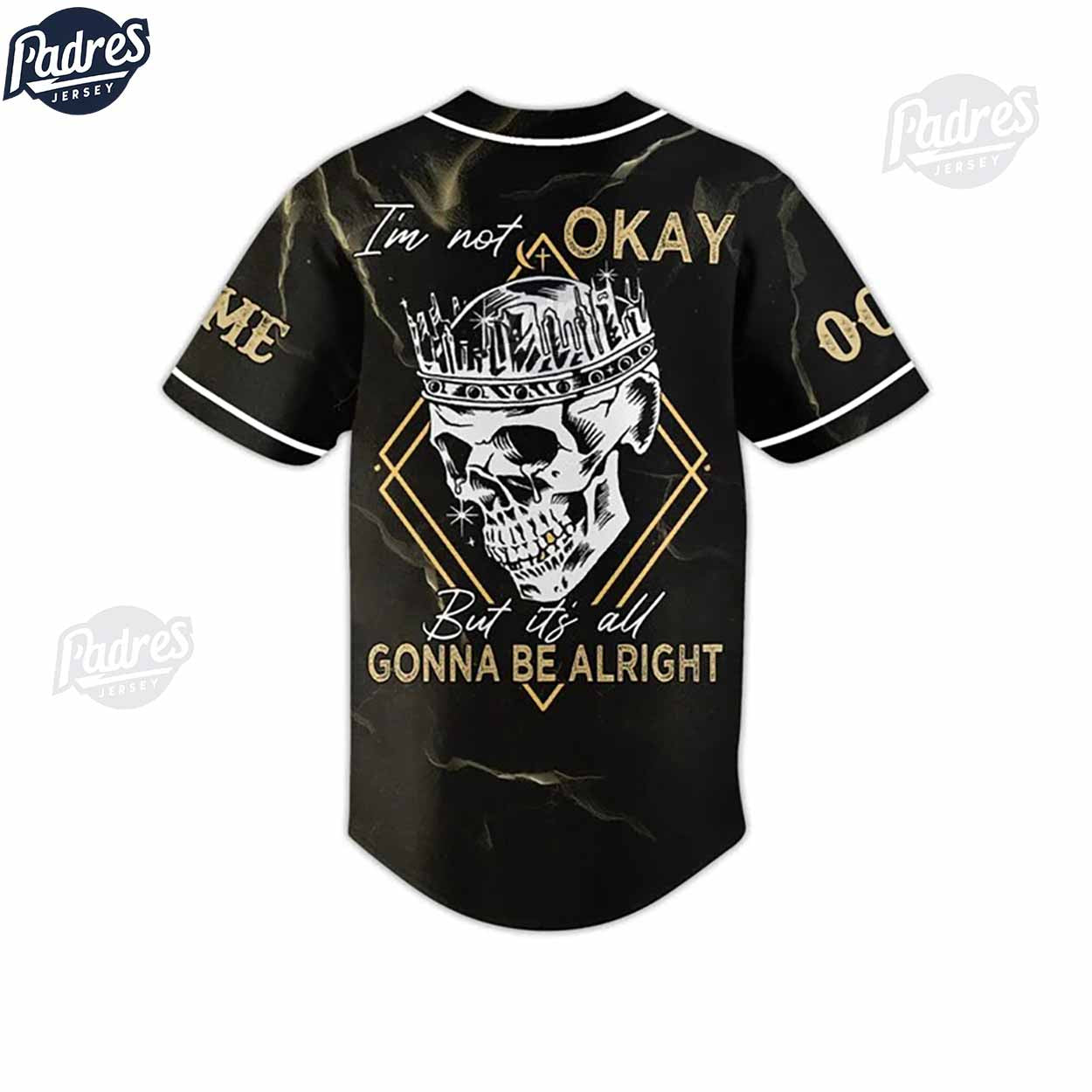 Jelly Roll I Am Not Okay Custom Baseball Jersey Shirt - Padres Jersey Oasis: Elevate Your Baseball Style Game