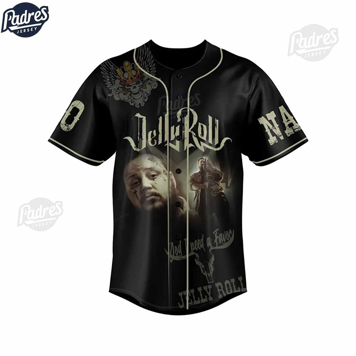 Jelly Roll Save Me Custom Baseball Jersey For You - Padres Jersey Oasis: Elevate Your Baseball Style Game