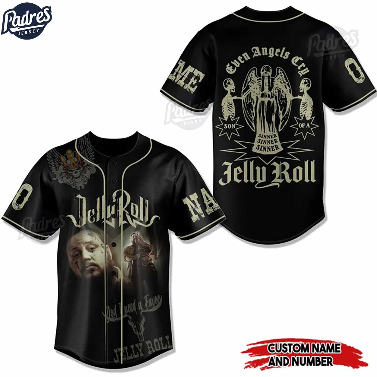 Jelly Roll Save Me Custom Baseball Jersey For You - Padres Jersey Oasis: Elevate Your Baseball Style Game