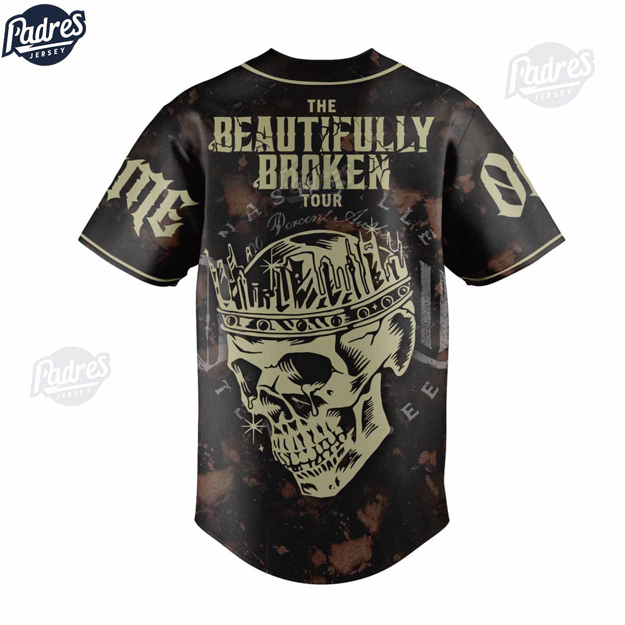 Jelly Roll The Beautiful Broken Tour Custom Baseball Jersey Shirt - Padres Jersey Oasis: Elevate Your Baseball Style Game