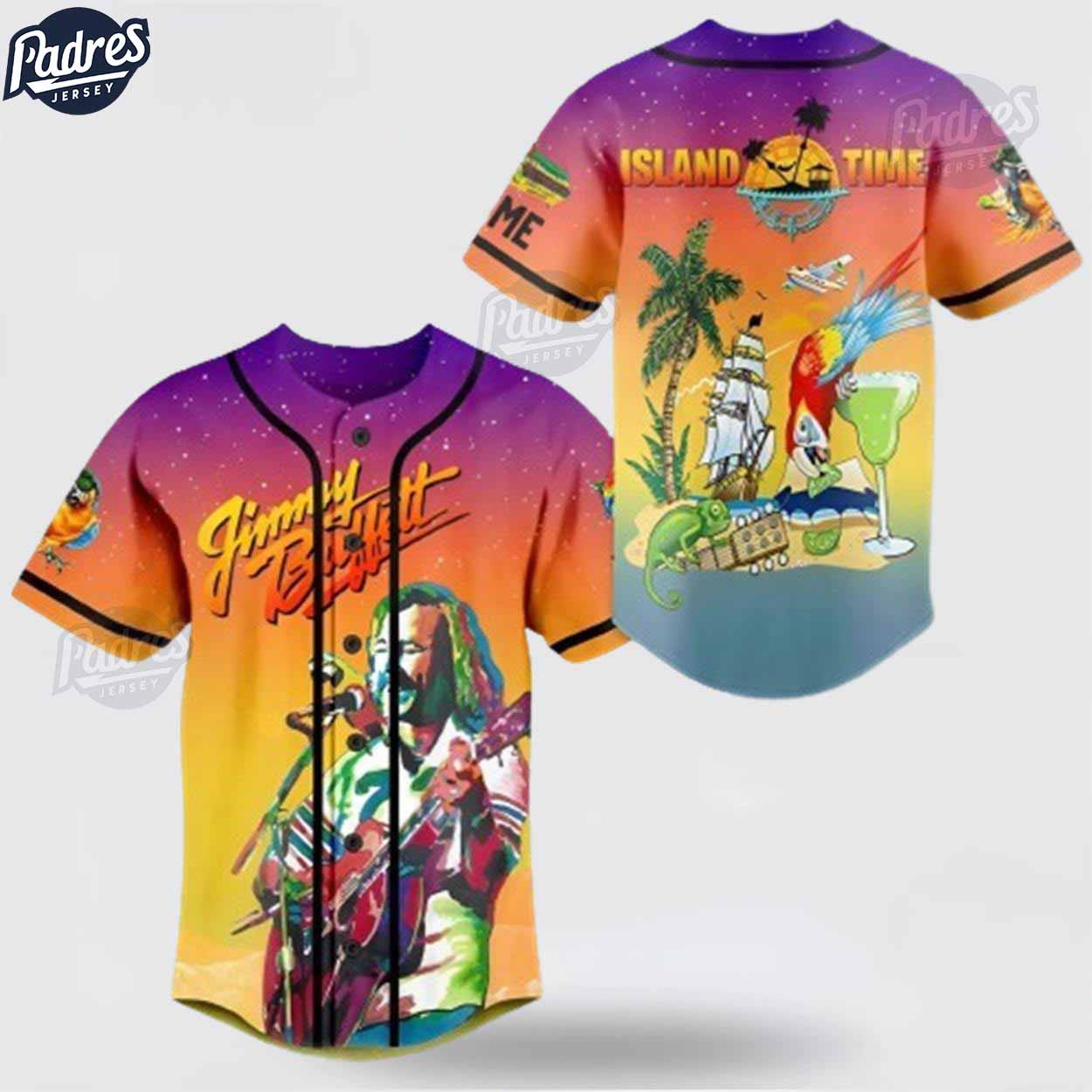 Jimmy Buffett Island Custom Baseball Jersey - Padres Jersey Oasis: Elevate Your Baseball Style Game