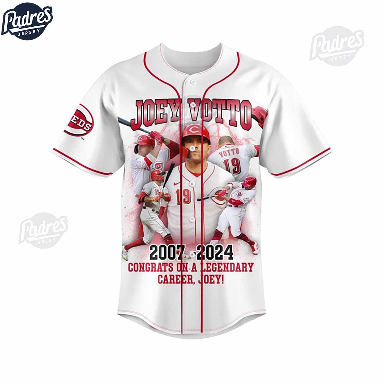 Joey Votto Cincinnati Reds Baseball Jersey - Padres Jersey Oasis: Elevate Your Baseball Style Game