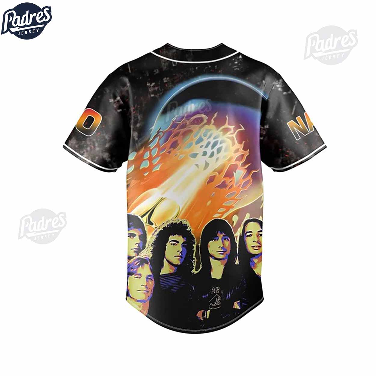 Journey Rock Band Custom Baseball Jersey - Padres Jersey Oasis: Elevate Your Baseball Style Game