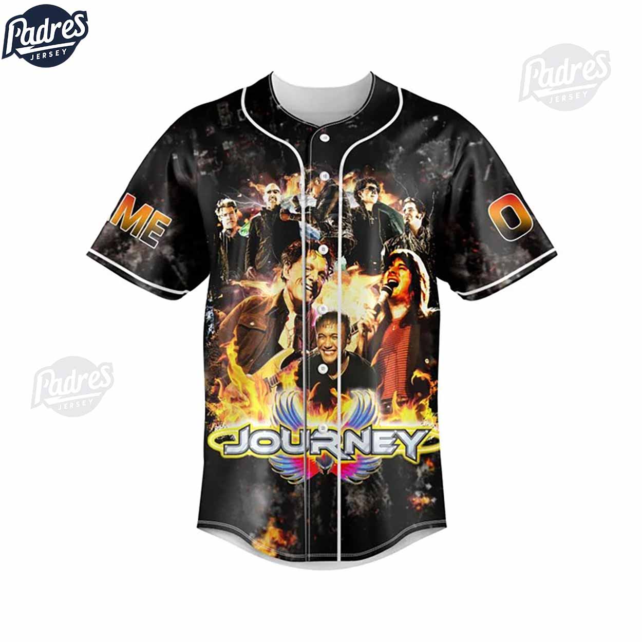 Journey Rock Band Custom Baseball Jersey - Padres Jersey Oasis: Elevate Your Baseball Style Game